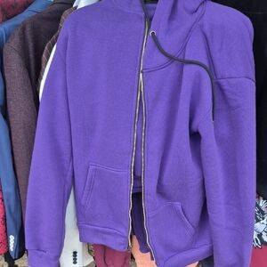 Purple Zip-Up Hoodie